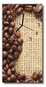 Ceas de perete din sticla vertical Bucătărie cafea bej cereale