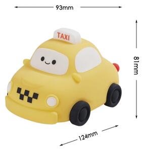 Lampă LED tactilă dimabilă pentru copii TAXI LED/1W/5V USB 1200 mAh galben