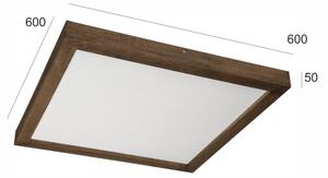 Brilagi-LED Corp de iluminat pentru baie WOODY FRAME LED/40W/230V 60x60 cm IP44 stejar/nuc