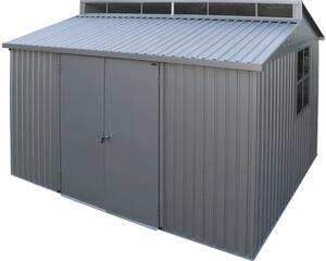 Căsuță de grădină Duramax Skylight 10x8 cu podea 323,3x242,6 cm argintiu