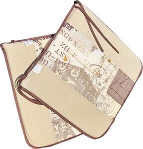 Set 2 perne scaun 39x39x3 cm maro