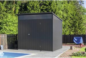 Căsuță de grădină Duramax Palladium 8x6 cu podea 249,2x209,2 cm antracit