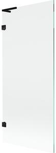 Mexen, Paravan de baie Mexen Lunar L cu 1 aripă 80 x 150 cm, transparent, negru - 897L-080-000-70-00