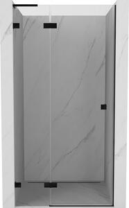 Mexen, Ușă de duș cu balamale pe stânga Mexen Lunar L 70 cm, transparentă, neagră - 834L-070-000-70-00-L