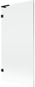 Mexen, Paravan de baie Mexen Lunar L cu 1 aripă 90 x 150 cm, transparent, negru - 897L-090-000-70-00