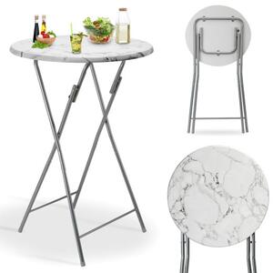 Deuba Masa plianta de bar Ø60cm - alba
