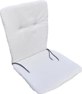 Pernă pentru scaun cu tetieră 90x44x4 cm gri
