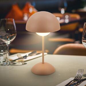 Briloner Lampa de masă cu LED și baterie Kugle, maro, metal, IP44, dimabilă, reglabil, Maro / Rugină, Metal, Modern