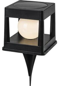 Lampă solară spot cu LED Bokod 7 lumeni 3000K, plastic/negru