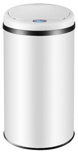 Deuba Colector de gunoi fără contact cu USB 30l - alb