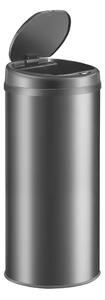 Deuba Colector de gunoi fără contact cu USB 30l - negru