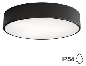 Plafonieră pentru baie CLARE 3xE27/24W/230V d. 40 cm negru IP54 Brilagi