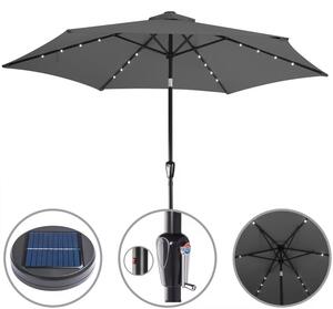 Deuba Umbrelă solară LED Miami Ø270 cm - antracit