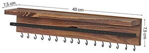 Suport bijuterii, Songmics, Maro-Negru, 40x7.5x7.5 cm