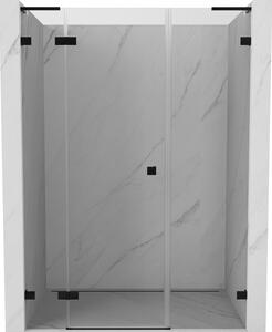 Mexen Lunar L, ușă de duș cu balamale pe dreapta 120 cm, sticlă transparentă, profil negru, 834SL-120-050-70-00-P