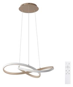 Brilagi - Lustru LED dimmabil pe cablu INFINITY LED/55W/230V 50x50 cm bej + telecomandă