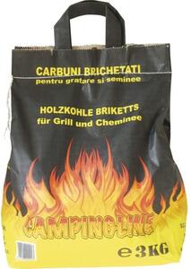 Cărbuni brichetați pentru grătar Campingline 3 kg