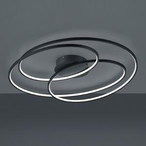 Plafonieră LED Gale, 80 cm, negru mat