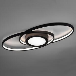 Reality Leuchten Plafonieră cu LED Galaxy, reglabilă, antracit, reglabil, Negru, Camera de zi / sufragerie, Metal, Modern