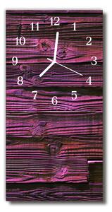 Ceas de perete din sticla vertical Bucătărie violet placări