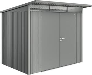 Magazie grădină Biohort AvantGarde A5 ușă dublă 260x220 cm gri-cuarț metalizat