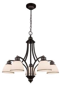 Lustru suspendat pe cablu CLAIR 5xE27/60W/230V, diametru 65 cm, finisaj bronz