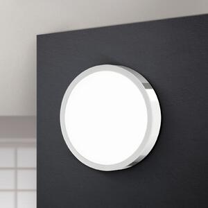ORION Plafonieră LED Bully, crom 14 cm, Metalic, Camera de zi / sufragerie, Metal, Modern