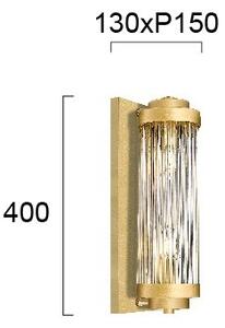 Aplica de perete KAROLINA 2xE14/40W/230V aurie