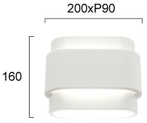 Aplică de perete SANDRA 2xG9/80W/230V albă