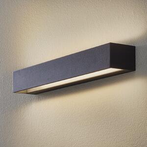 BEGA Studio Line aplică lată negru/aluminiu 50cm, Negru, Hol, Metal, Modern, Perete unghiular