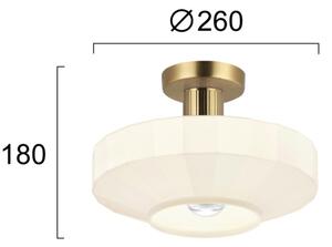 Lustră aplicată VIVIAN 1xE27/40W/230V aurie
