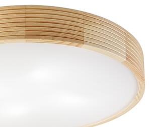 Plafonieră NATURAL MODERN cu 4 socluri E27 (15W, 230V), diametru 58 cm, din lemn de pin