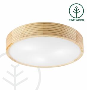Plafonieră NATURAL MODERN 3xE27/15W/230V, diametru 47,5 cm, lemn de pin
