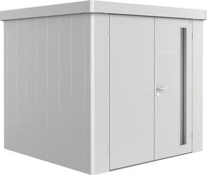 Magazie grădină Biohort Neo 2B metal ușă dublă 236x236 cm argintiu metalizat
