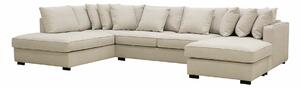 Colțar Tivsoe 106Maro deschis, 335x210x81cm