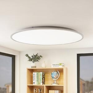Lindby plafonieră LED Narima, 4.000 K, Ø 100 cm, argintiu, Gri, Bucătărie, Plastic, Modern