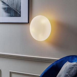 Artemide Itka Aplica de perete din sticlă IP65 Ø 35 cm, reglabil, Alb, Camera de zi / sufragerie, Sticlă, Modern