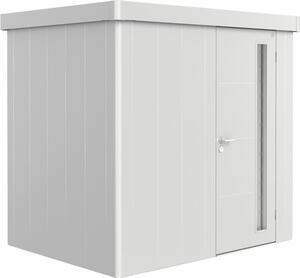 Magazie grădină Biohort Neo 1B metal ușă standard 236x180 cm argintiu metalizat