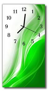 Ceas de perete din sticla vertical Culoare art abstracție