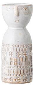 Vază din gresie ceramică Bloomingville Geometric, alb