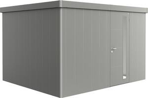 Magazie grădină Biohort Neo 3D metal ușă standard 347,5x291,5 cm gri-cuarț metalizat