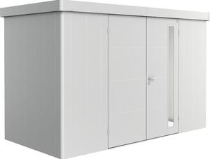 Magazie grădină Biohort Neo 1D metal ușă dublă 348x180 cm argintiu metalizat