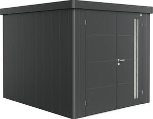 Magazie grădină Biohort Neo 3B metal ușă dublă 235,5x291,5 cm gri închis metalizat