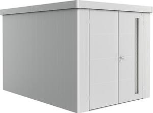 Magazie grădină Biohort Neo 4B metal ușă dublă 236x348 cm argintiu metalizat
