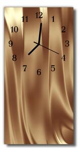 Ceas de perete din sticla vertical Metal aur grafică