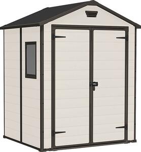 Căsuţă de grădină Keter Manor 6x5 DD plastic 175x152 cm bej/maro
