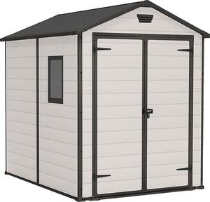 Căsuţă de grădină Keter Manor 6x8 plastic 185,8x236,8 cm bej/maro