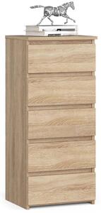 Comoda cl5 cu 5 sertare stejar sonoma 92 x 40 x 35 cm