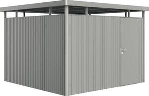 Magazie grădină Biohort HighLine H6 metal ușă standard 314,3x314,3 cm gri-cuarț metalizat