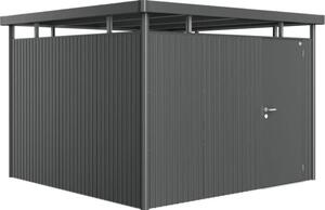 Magazie grădină Biohort HighLine H6 metal ușă standard 314,3x314,3 cm gri închis metalizat